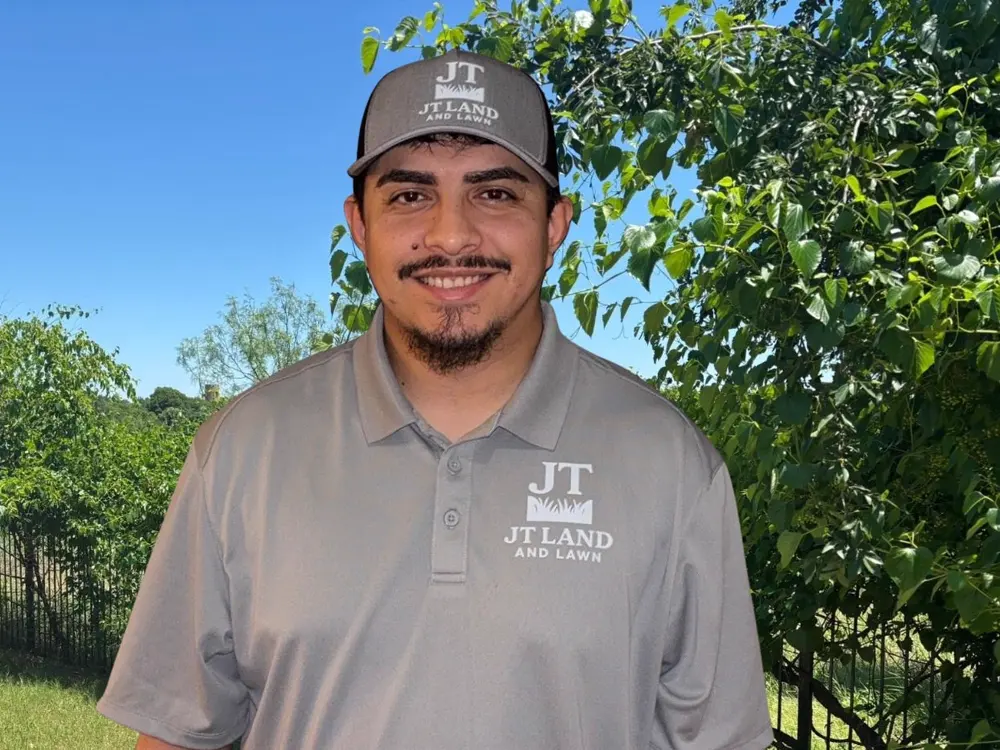 Joey Trejo, owner of JT Land and Lawn, in Saginaw, TX
